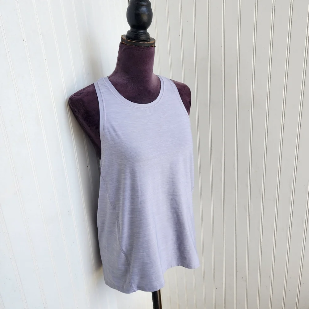 Athleta Tank Womens Tank Top Athletic Racerback Gym Stretch Gray Sz S - Picture 3 of 13